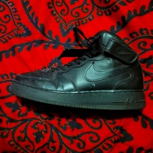 Black Nike Air Force 1s